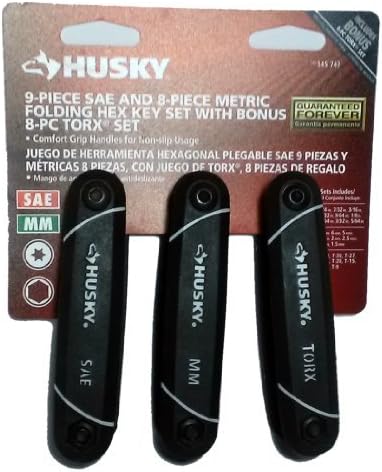 Miniatura 2 de HUSKY - Juego de 3 llaves hexagonales plegables