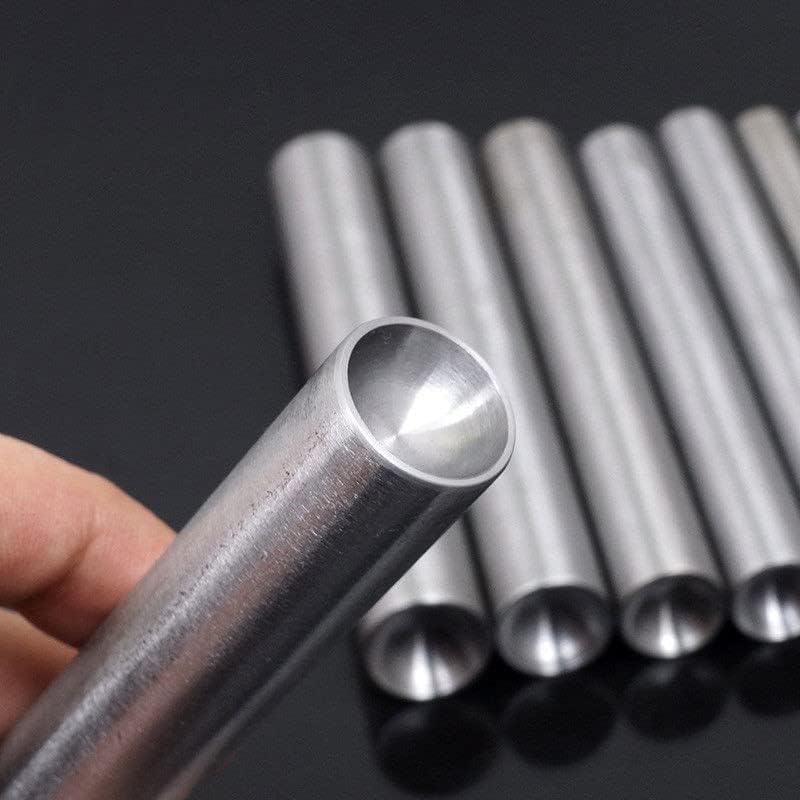 Mushroom Domed Snap Rivet Setting Steel Spike Studs Punch setter Hand Punching Tool for leather craft garment shoe hat DIY|Punching| - - (Color: 6mm)