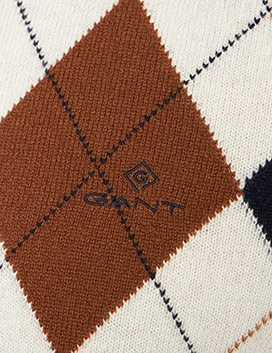 GANT D1. ARGYLE C-NECK, Maglione Uomo, Blu (