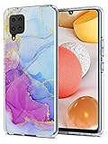J.west Designed for Samsung Galaxy A42 Case Shiny Glitter Marble Slim Fit Flexible Soft Silicone...