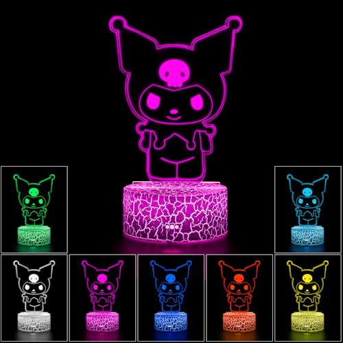 SAIDIC Cute Night Light Cartoon Night Light Anime Charater 7 Color Change Decor Lamps Gifts for Christmas Birthday