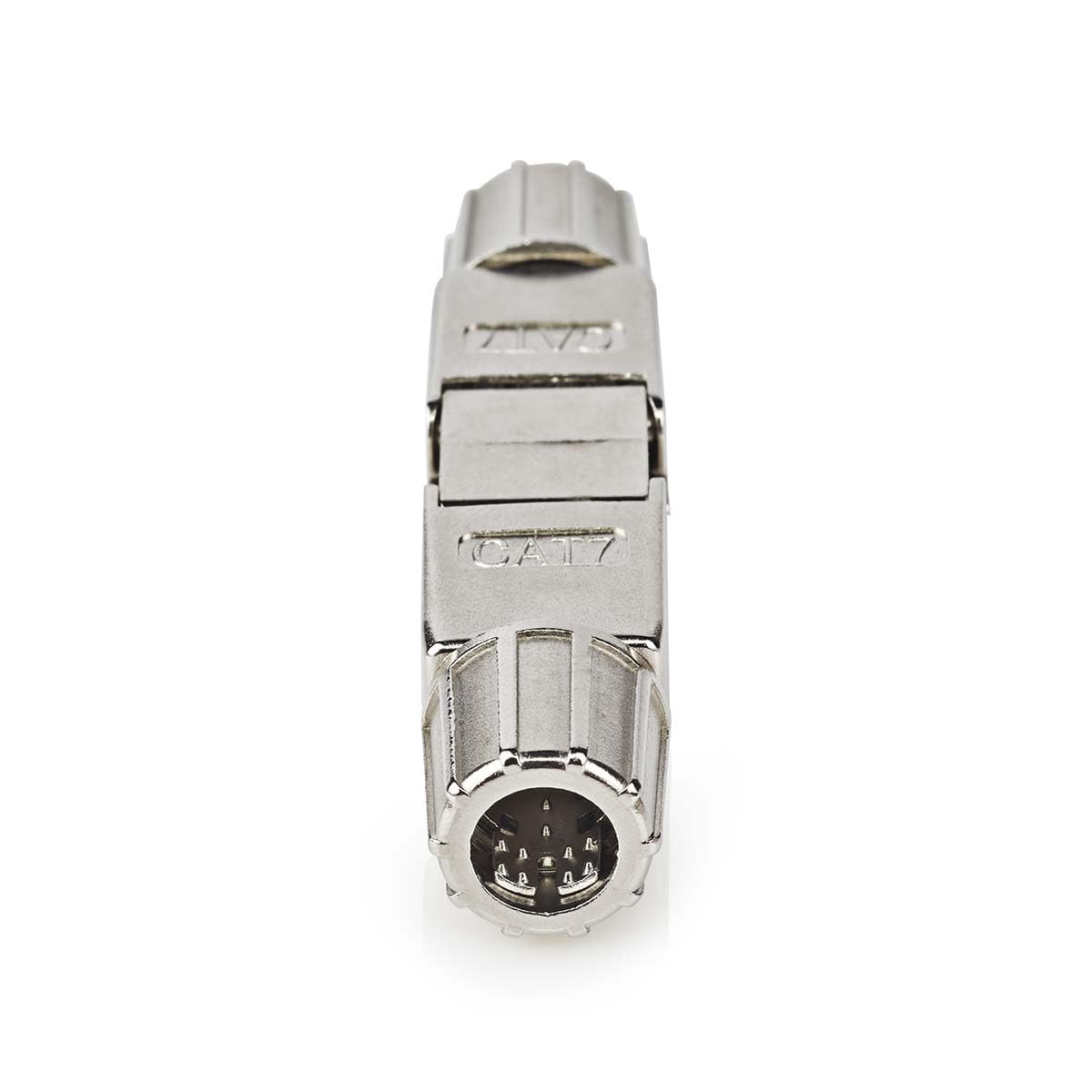 Netzwerkkoppler CAT7 – geschirmt, RJ45 Buchse zu RJ45 Buchse, gerade, Metallgehäuse, Box-Verpackung