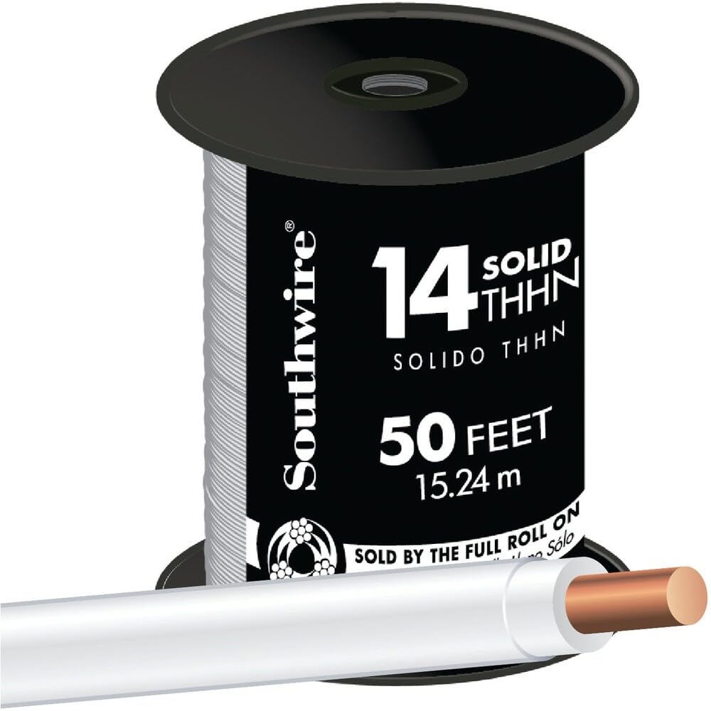 Southwire Thhn Wire THHN 14 Ga 600 V 50 ' White - Amazon.com