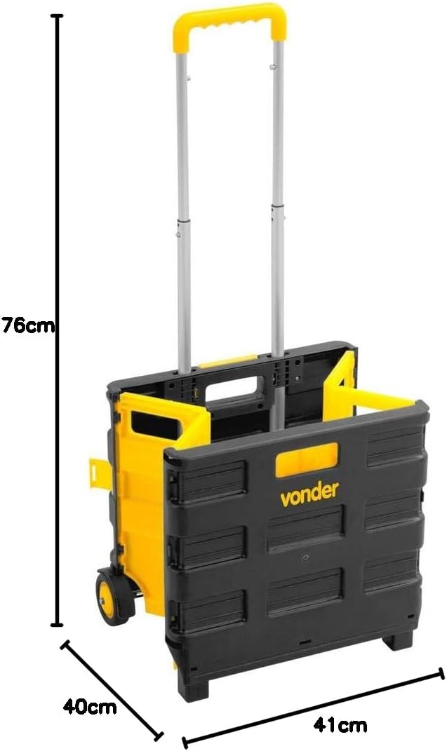 Vonder, Caixa Plástica Desmontável Com Rodas.