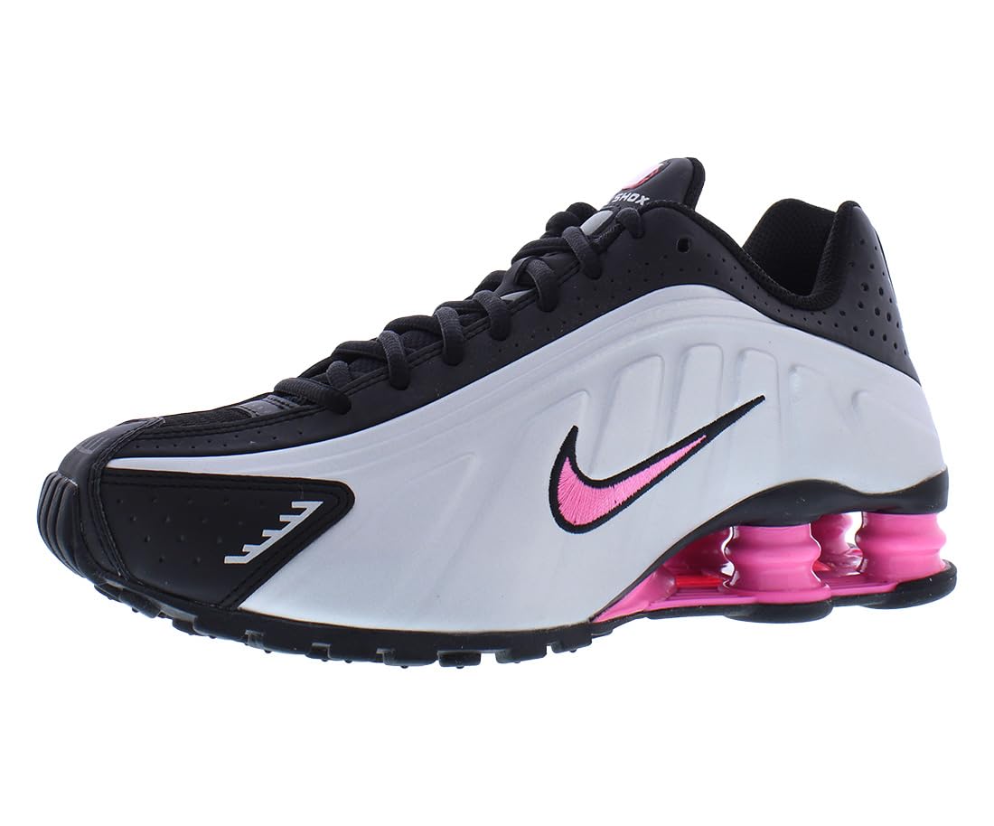 Nike Shox R4 Big Kids' Shoes (Black/Pinksicle/Metallic Silver
