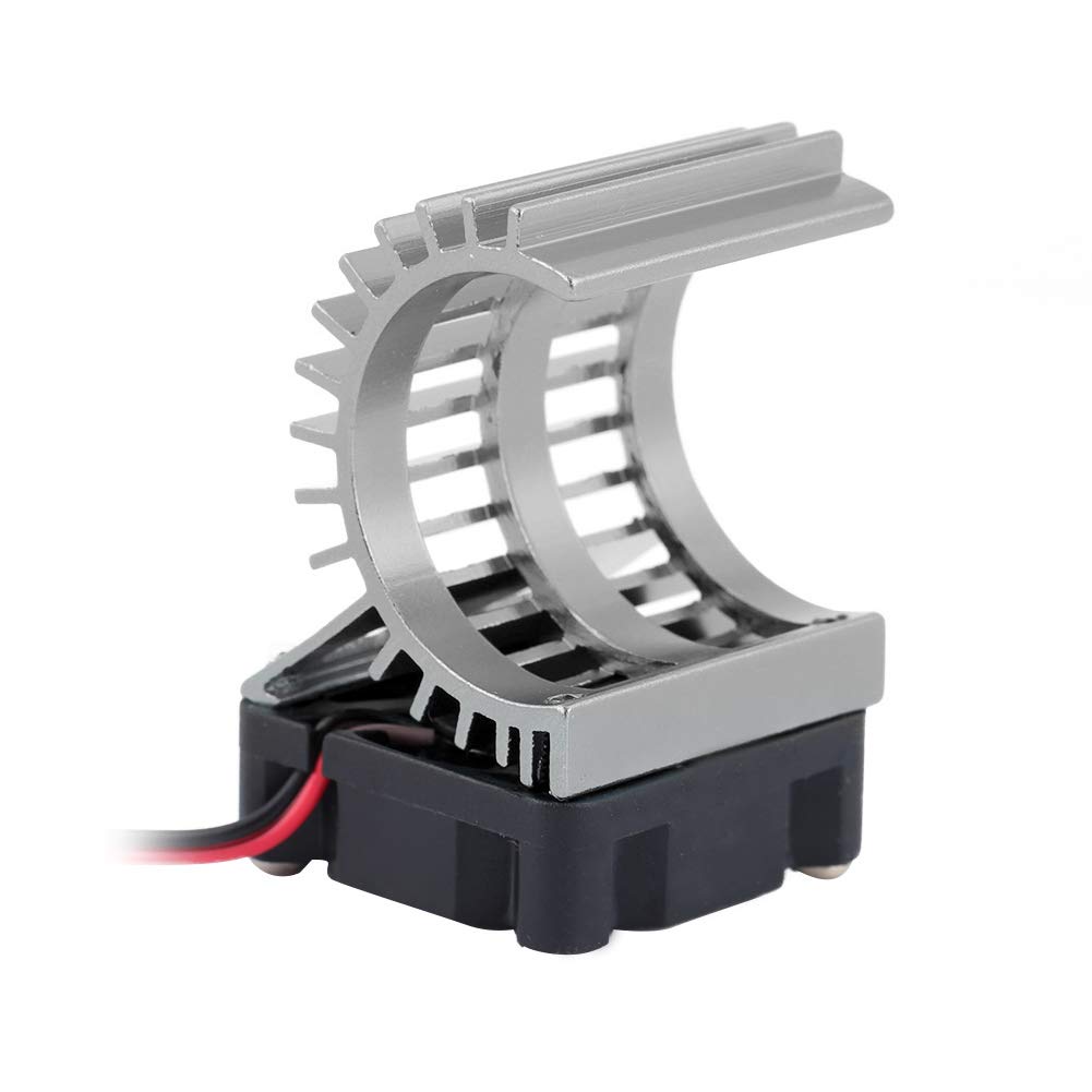 Healing Body Engine Cooler Efficient Cooling Fan for 1/10 Scale Electrical RC Car 380/390 Motor Aluminum Alloy Purple Purple (Silver)