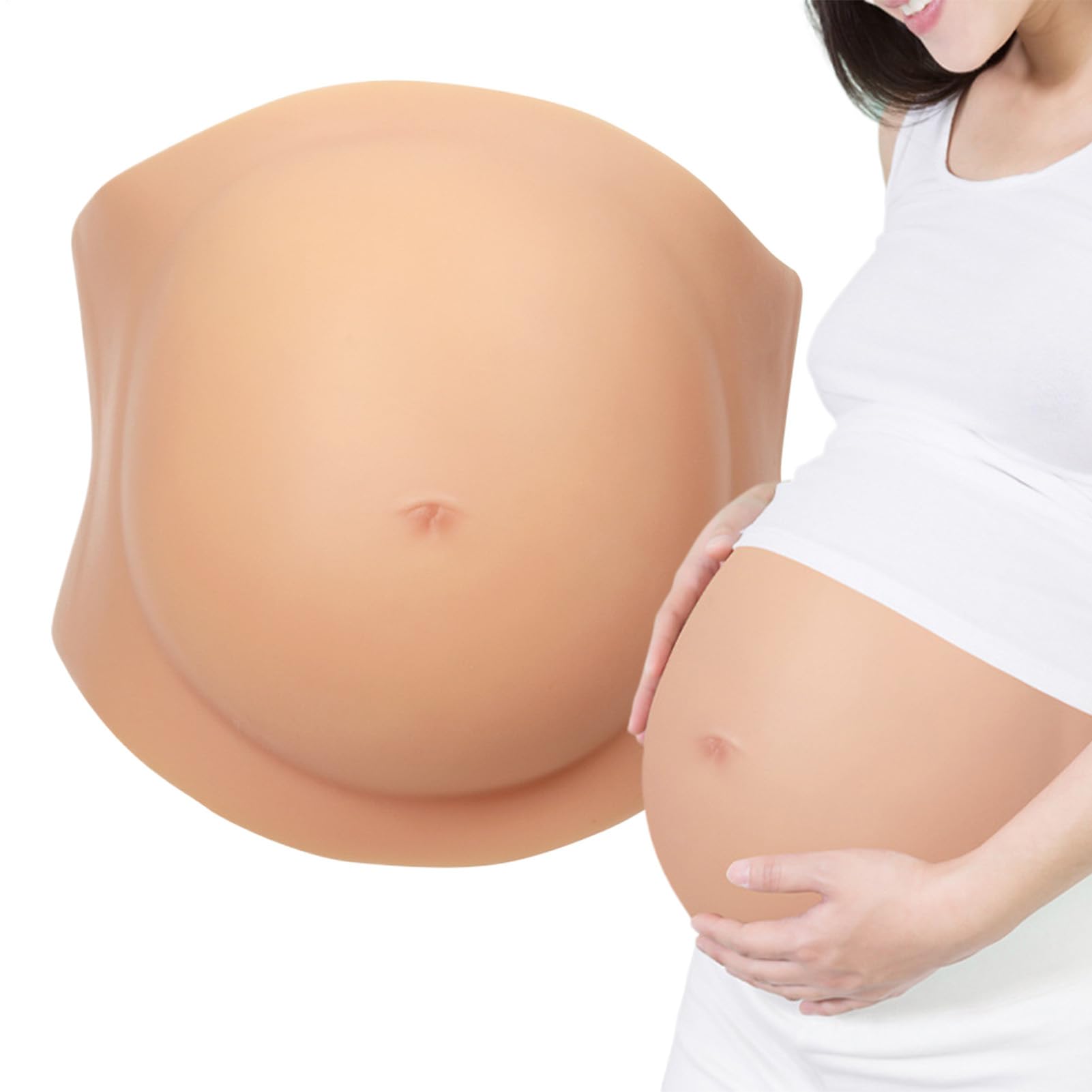 Pancia di Gravidanza in Silicone per Scherzi Pratici | Pancia di Gravidanza in Silicone per Scherzi Per Pesce d'Aprile, Role Play Ufficio, Cosplay, Fotografia, Spettacoli E