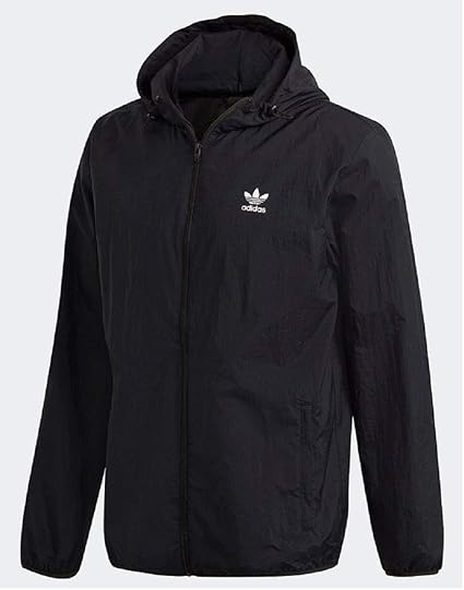 Amazon Adidas アディダス Originals トレフォイル エッセンシャルズ 軽量ウインドブレーカー ジャケット M 167 173cm 国内正規品 Iyc62 ブラック Adidas アディダス スポーツ アウトドア