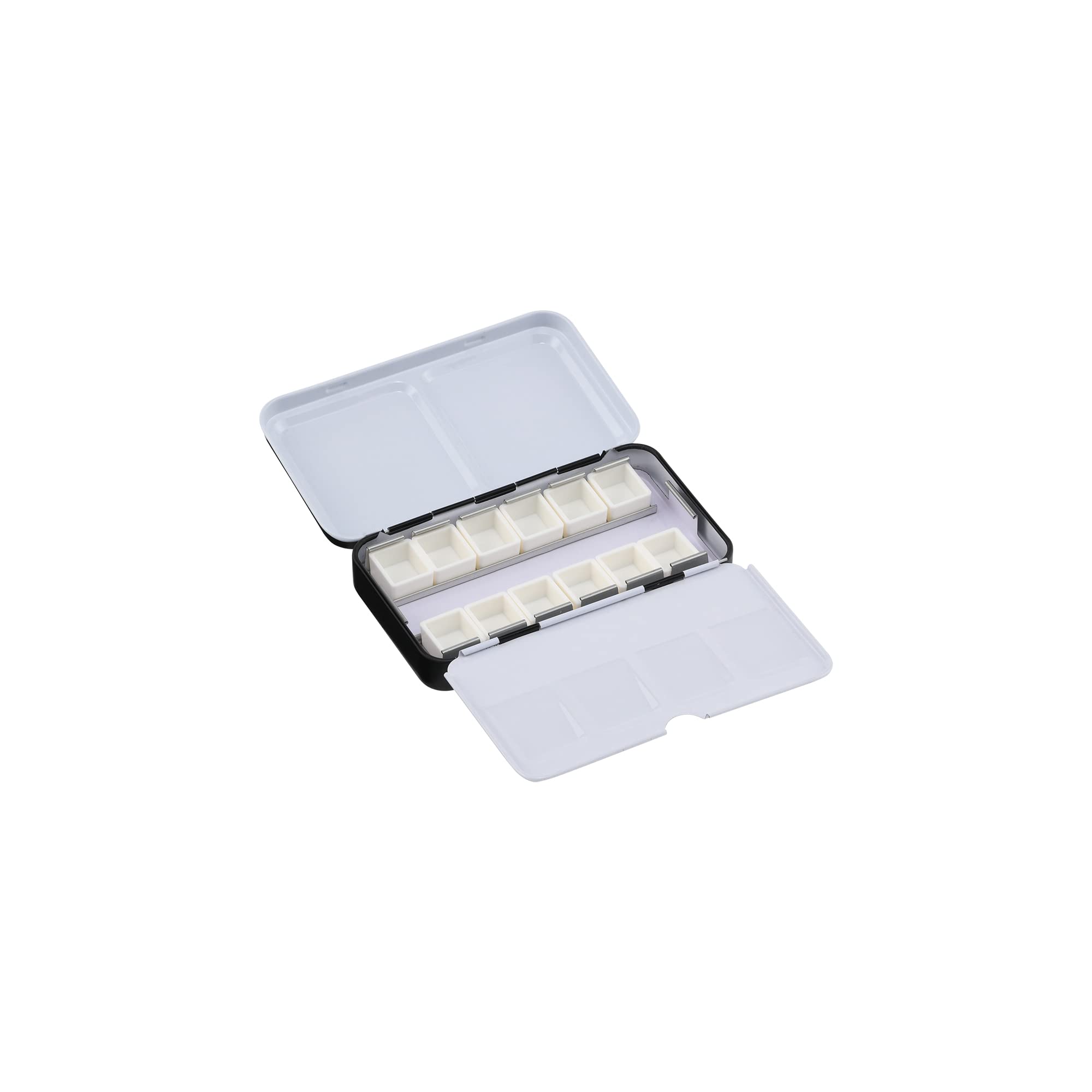 New York Central Palettes d'aquarelle – Boîtes vides demi-godets et palette pour artistes, peinture à l'aquarelle, étudiants, théorie des couleurs, et plus encore ! - 12 demi-godets