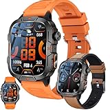 1,96' AMOLED Reloj Inteligente Hombre con Llamadas y Whatsapp, Smartwatch Militar con...