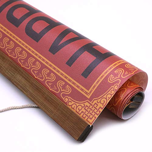 Weroute Buddha Wall Art Zen Decor Printed On Canvas With Scroll Wood Frame Hanger Poster Happiness Quote Motivational Home Decor Hanging Painting 15.7 X 27 Inch thumb #6