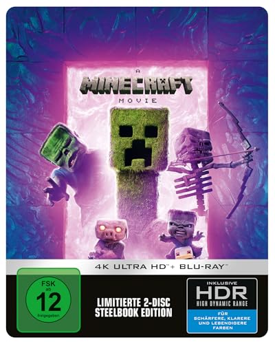 Ein Minecraft Film – 4K Steelbook (UHD + Blu-ray Disc)