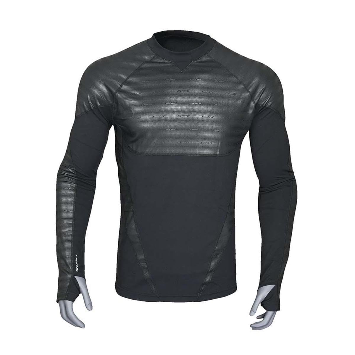 Seirus Men's Heatwave Body Mapped LS Crew Top Carbon MD
