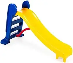 BEPLACE Escorregador Infantil de Plástico, para Crianças, Brinquedo para Jardim, Casa, Escola, Buffet, Creche e Parquinho (Amarelo)