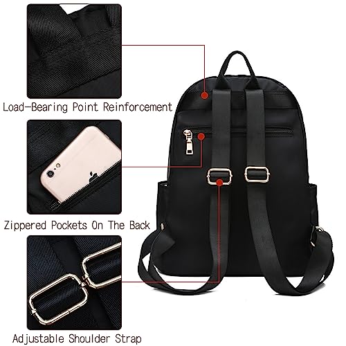 اوجيتوك شنطة ظهر صغيرة للنساء، شنطة ظهر صغيرة مقاومة للماء للفتيات والنساء، شنطة كتب للسفر، شنطة كتف خفيفة الوزن للسيدات، شنطة ظهر يومية كاجوال مضادة للسرقة