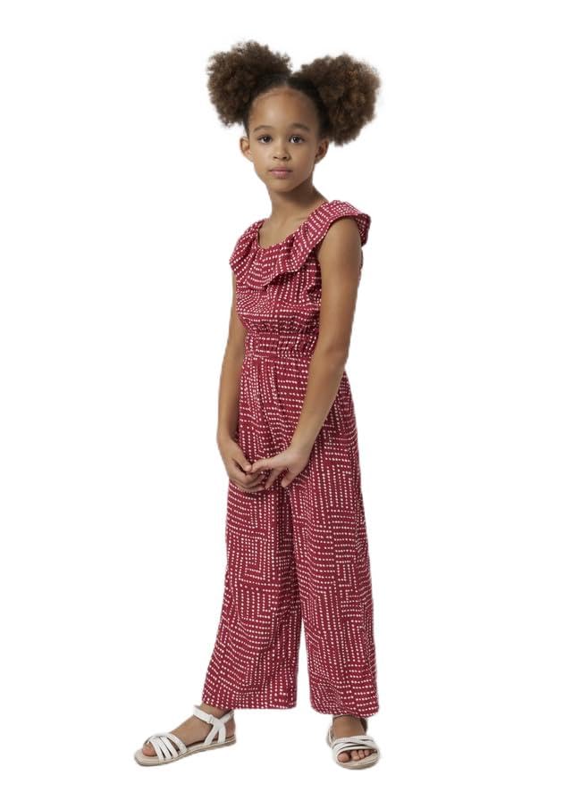 Mayoral Mono Jumpsuit para niña 06857 6857 15 rojo original PE 2024