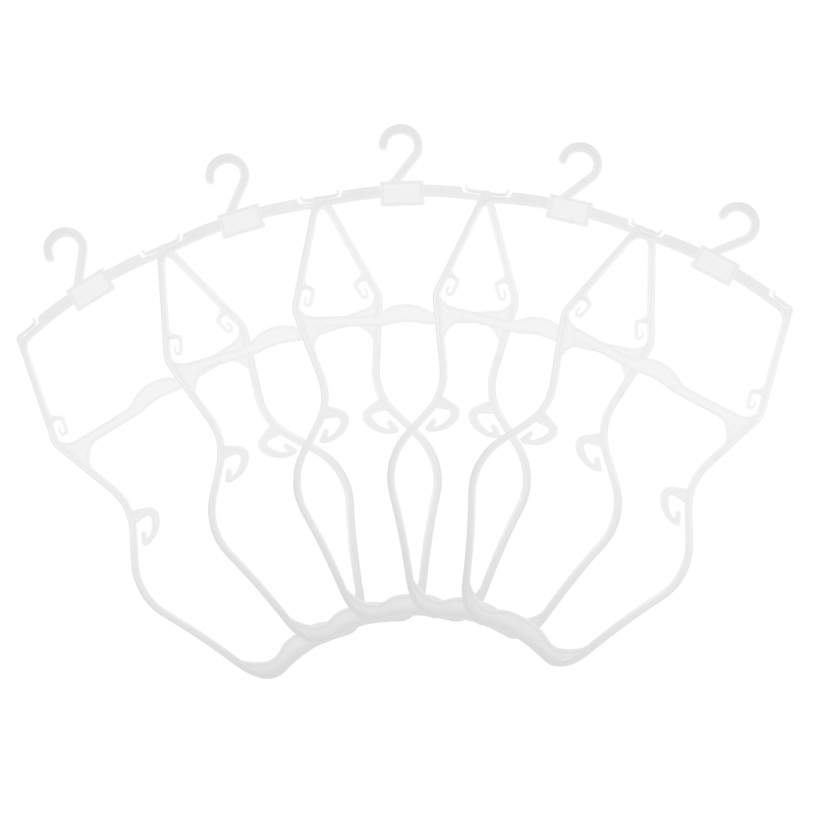 Unomor 5 Pack Boys and Girls Swimsuit Hangers Plastic Toddler Bathing Suit Racks Boys and Girls Swimwear Display Hangers for Clothing Store