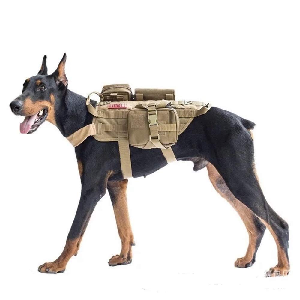 Amazon | 犬用 ハーネス ミリタリー風 迷彩柄 首・胴回り調整可能 介助