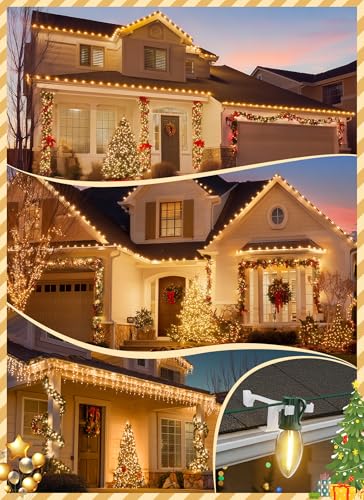 image for Brightown All In One Christmas Light Clip, Universal Gutter and Shingl