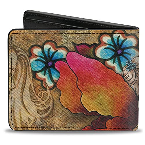 Buckle-Down Men's Standard PU Bifold Wallet-TJ-Fairies, Multicolor, 4.0" x 3.5" - Image 3