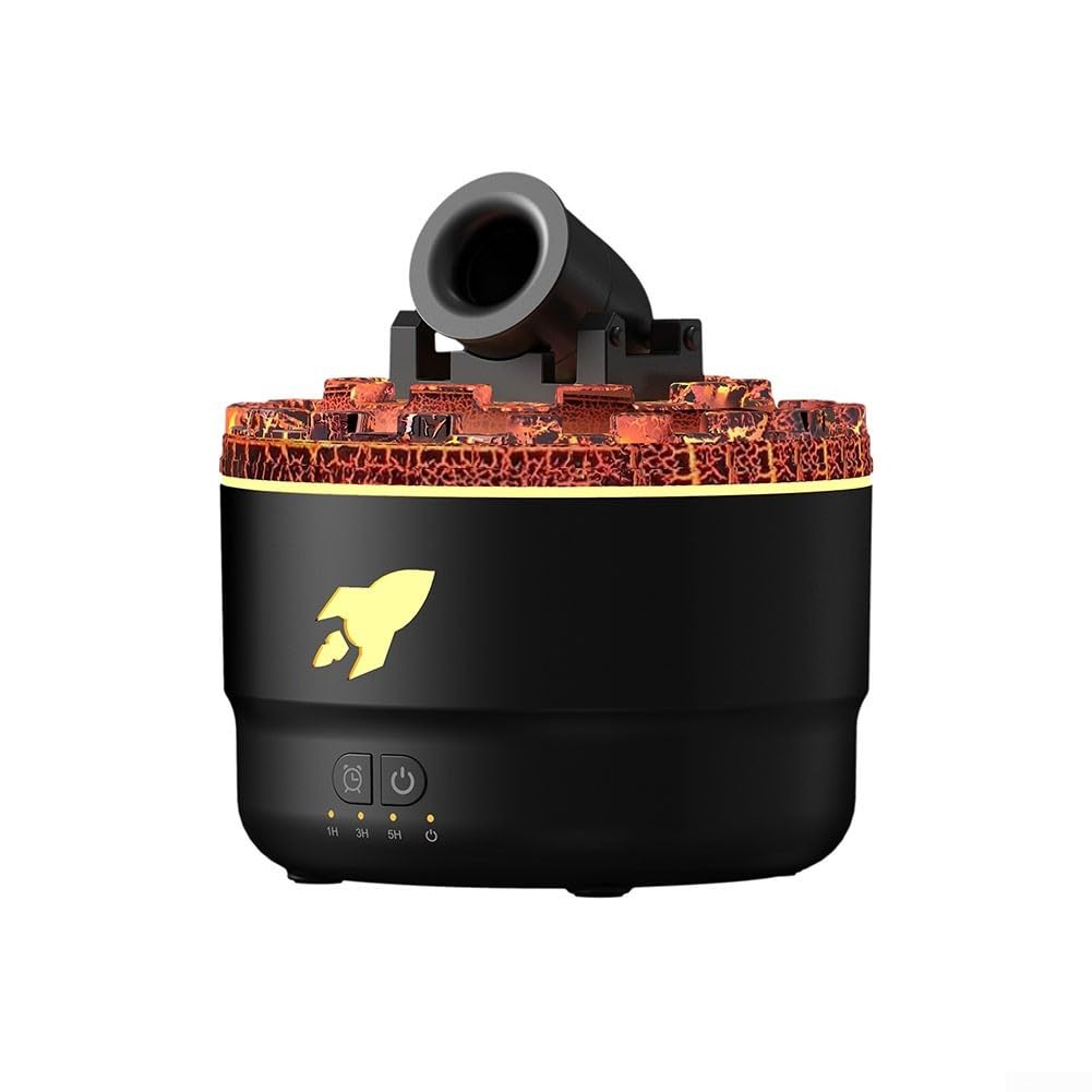 para mini difusor de aroma humidificador USB con, luz LED para relajación aromaterapia humidificador nuevo (negro para artillería)