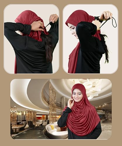 Image of Mehar Hijab Stretchable Frilled Hijab Scarf for Muslim Women | Soft Polyester Stylish Hijab for Women & Teenagers Faeezah Hijab