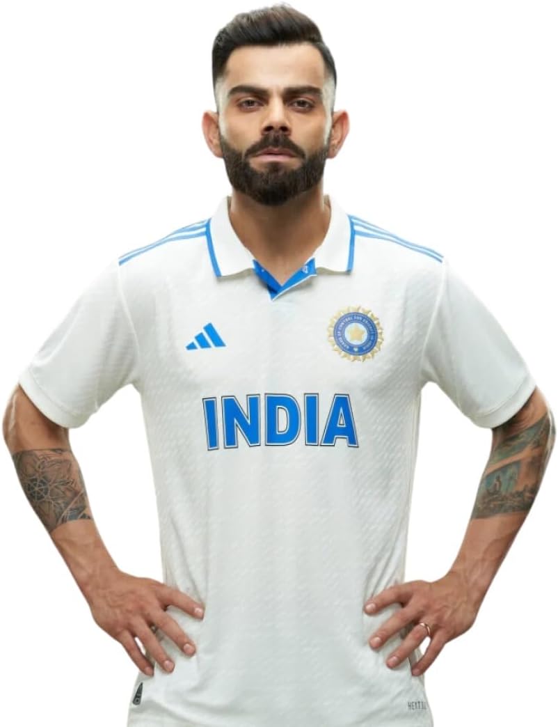 adidas Men's India Cricket Test Jersey - Image 5