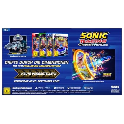 Sonic Racing: CrossWorlds - Exklusive Amazon-Edition (PS5)