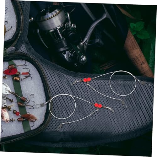 Set de 6 líderes de pesca en agua salada con cable y giratorios miniatura 6