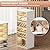 SYNCVIBE Foldable Shoe Rack Organize 6 Tier Plastic Shoe Shelf, 12 Pairs Collapsible Shoes Storage Bins, Large Folding Shoe Boxes for Closet with Doors, Stackable Storage Shoe Cabinet