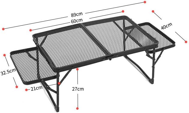 アウトドア テーブル 折り畳み メッシュ 軽量 コンパクト アウトドア メッシュ 耐熱 アイアンキャン プ 耐荷重30kg キャンプ