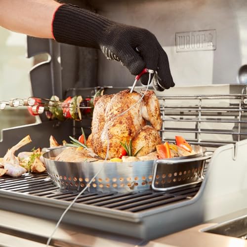Weber® Gourmet BBQ System Poultry Roaster Insert – 2‑in‑1 Vegetable & Poultry Roaster, Removable Can Holder, Fits GBS Grates - Grill Accessories - image 2