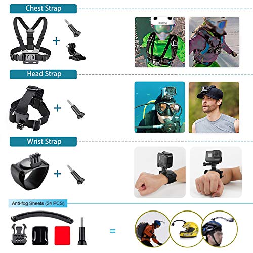 image for A Artman Artman Upgraded Action Camera Accessories Kit 60-in-1 Compati
