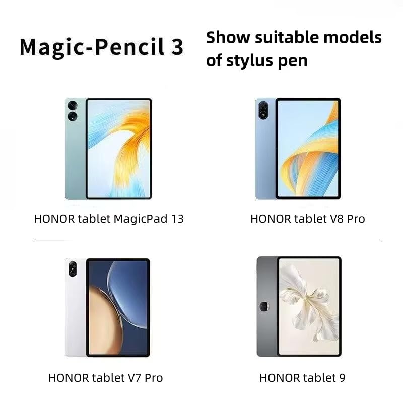 Honor Magic-Pencil 3 Stylus Original III supporte les tablettes GT Pro, MagicPad 2, 13, 9 Pro, v8 et v7 (Magic UI 6.1 requis)