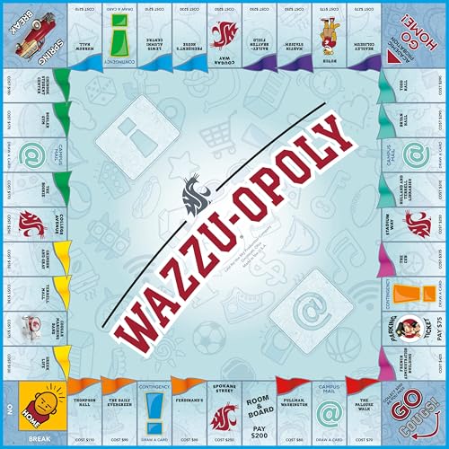 Juego de mesa Late for the Sky Wazzuopoly Washington State University miniatura 2