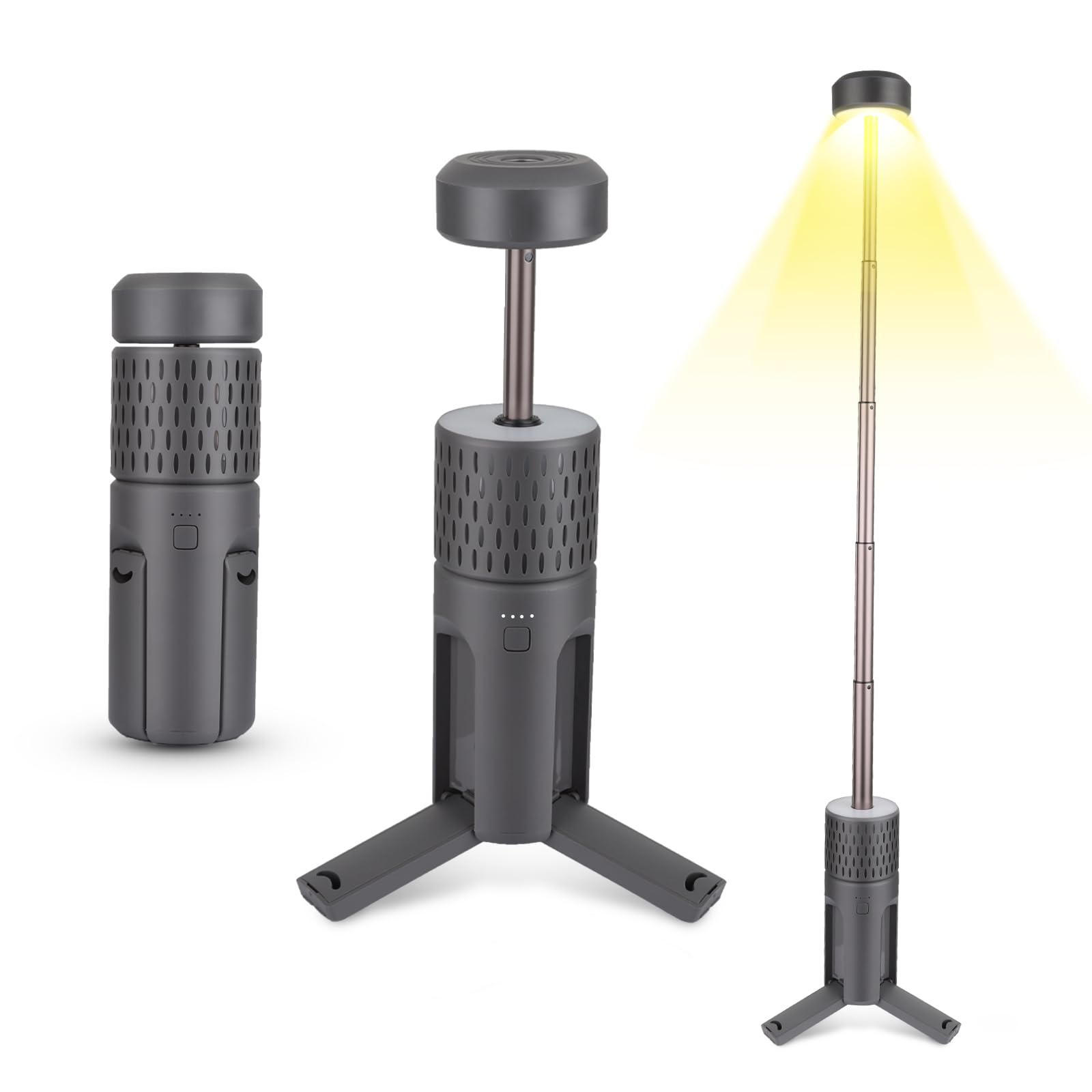 EVISTR Teleskop-Campinglampe Wiederaufladbar – Zusammenklappbare LED-Laterne mit 7800mAh Akku – IP54 Wasserdichte Outdoor-Beleuchtung für Zeltabenteuer, Camping, Wandern und Notfälle