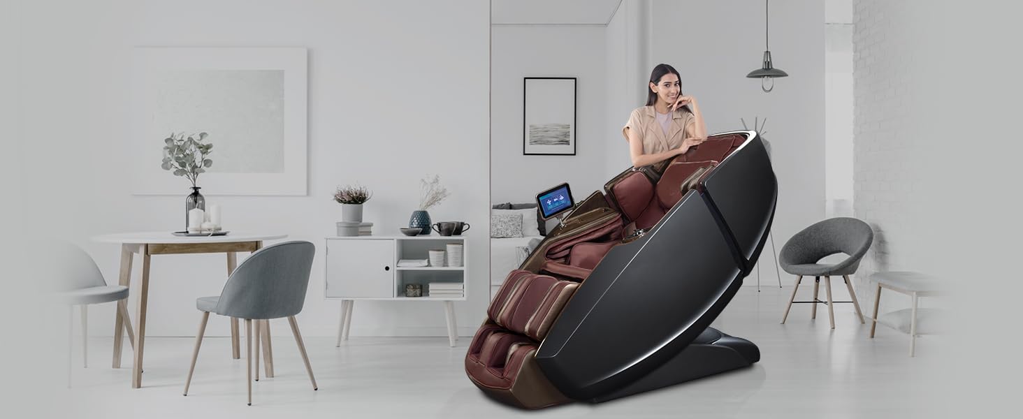 Lixo Massage Chair - LI7001, New Supreme Hybrid Massage Lounger with Artificial Intelligence System, 30 plus Innovative Massage Techniques & Dual-core System, Body Stretching Lixo Massage Chair - LI7001, New Supreme Hybrid Massage Lounger with Artificial Intelligence System, 30 plus Innovative Massage Techniques & Dual-core System, Body Stretching