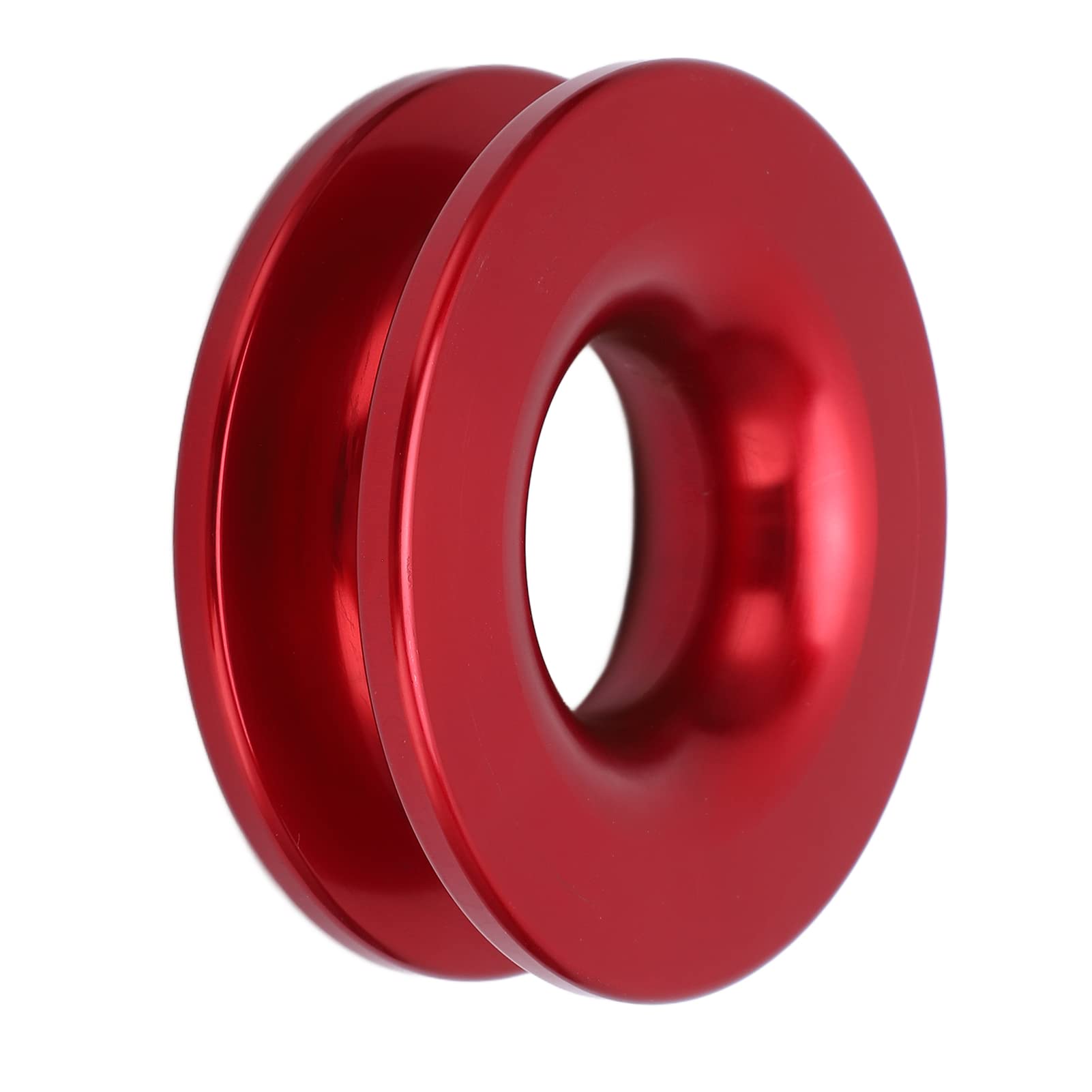 Kuuleyn Recovery Ring Winch Recovery Ring Winch Snatch Recovery Ring 41000lbs Breaking Strength for 7/16in 1/2in Soft Shackle with 3/16in 1/4in 3/8in Ropes (Red)