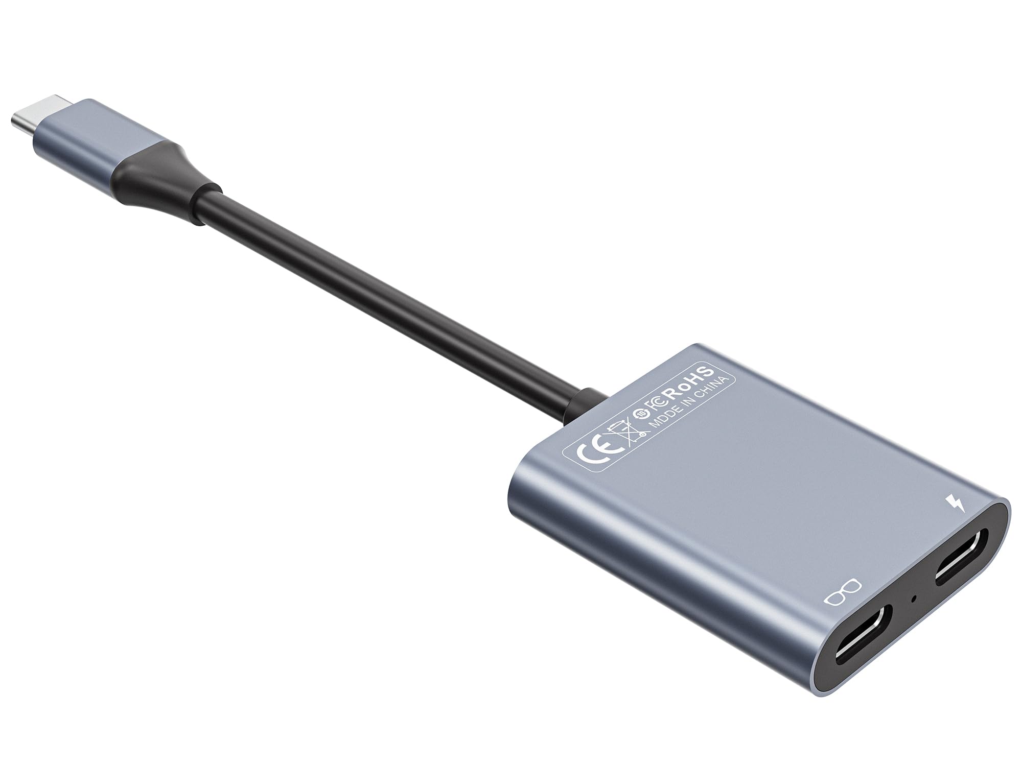 USB-C to Glasses Charging Adapter, Charge and Play Adapter with 100W PD Charging and 4K@60Hz Display Output, for Switch (Not Switch 2), ROG Ally, PS4/