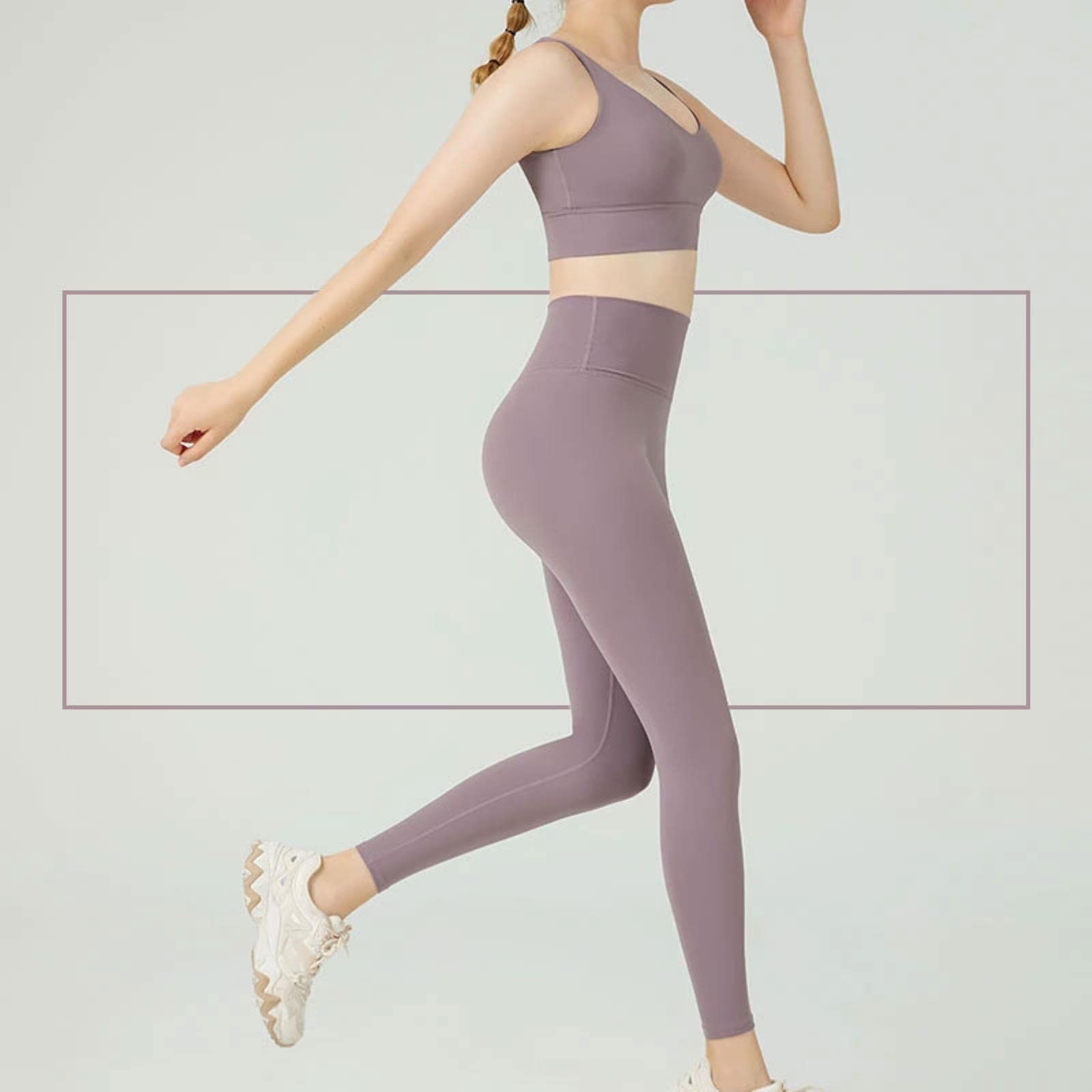 Nagie uczucie legginsy wysokiej talii Push Up Sport kobiety Fitness spodnie do biegania joga energia bezszwowe legginsy Gym Girl legginsy