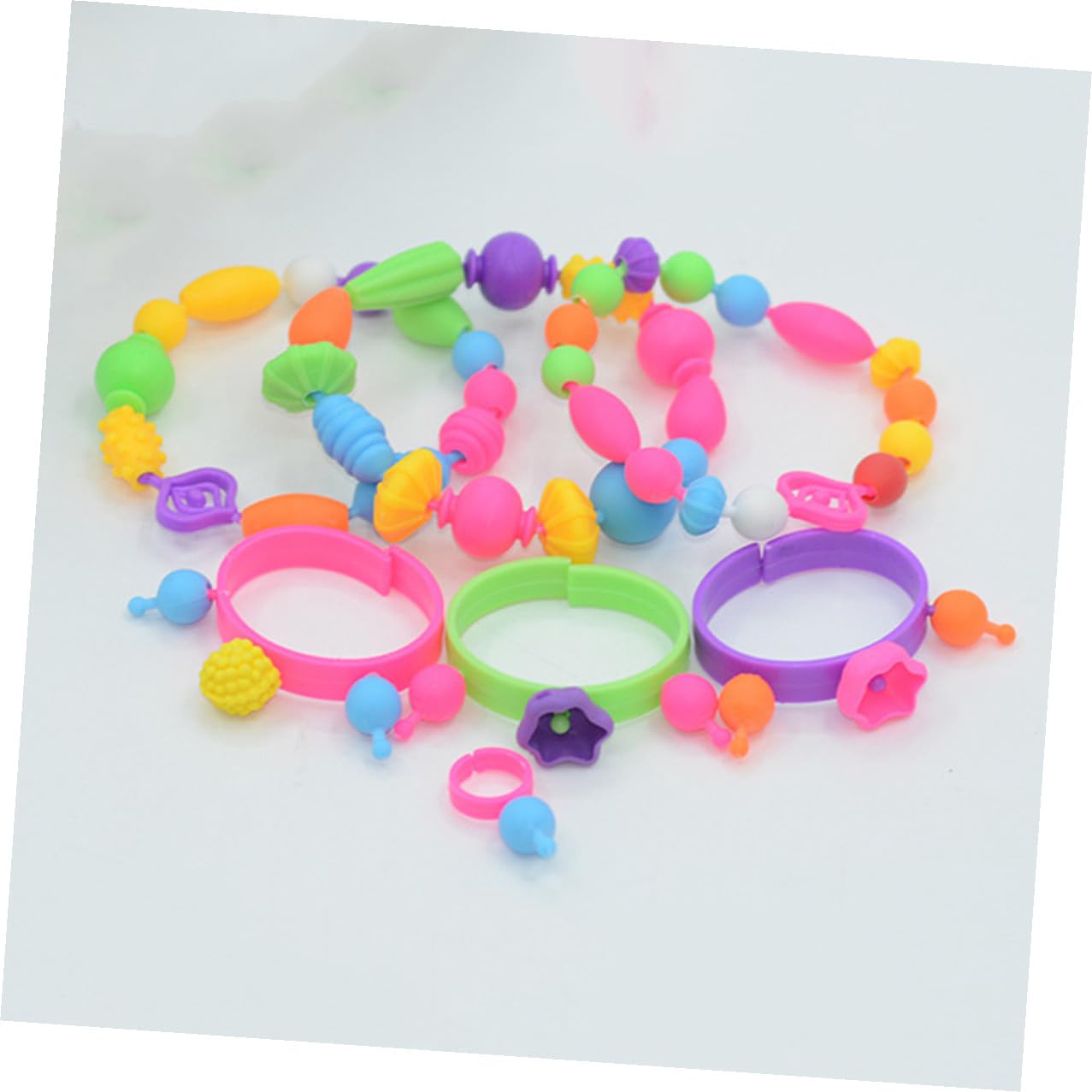 Toddmomy Juego de Cuentas de Plástico DIY para Manualidades, 1 Caja