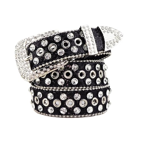 Cool Gothic Waist Chain Casual Belt Studded Waist Ceinture Glittered Belt Studded Blingbling Waist Belt