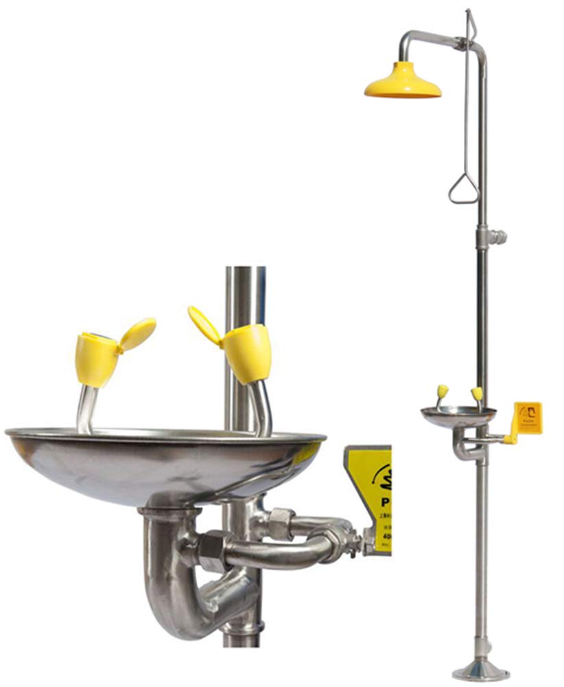 Buy YAMASCO Strengthen Type Combination Emergency Shower Eyewash