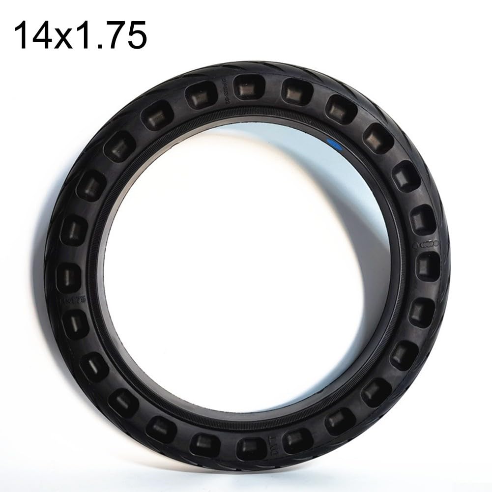 14X1.75 Pneumatico Solido A Prova Di Esplosione Gomma Tubeless Per E-Bike Scooter Off-Road