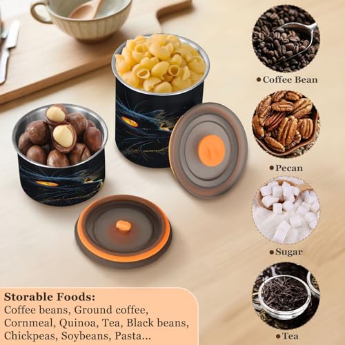 Contenedor Hermético para Café Qilmy Black Cat 30oz miniatura 6