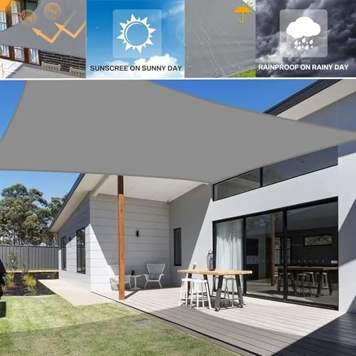 Voile d'ombrage carré 1.2x1.5m imperméable pour balcon et terrasse - 7