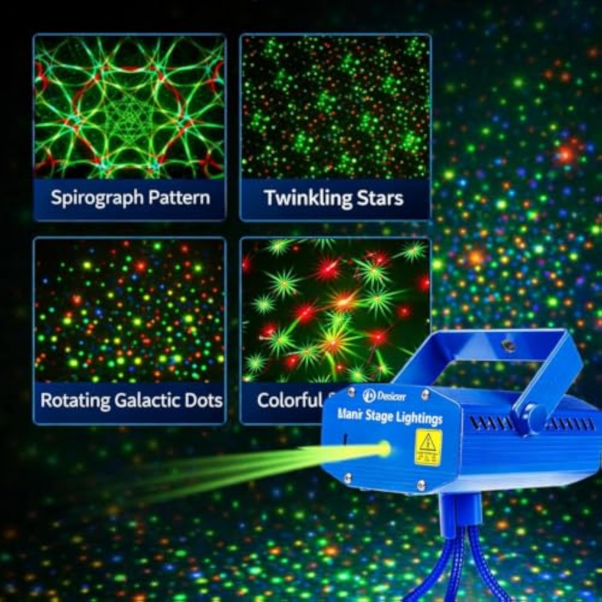 6-Pattern Mini Laser Light