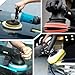 IPELY 6 Pcs 5 Inch Buffing Pads, Polishing Pads 5.5 Inch 140 mm Face for 5 Inch 125mm Base Plate Compounds, Buffer Pads for Polishing and Waxing