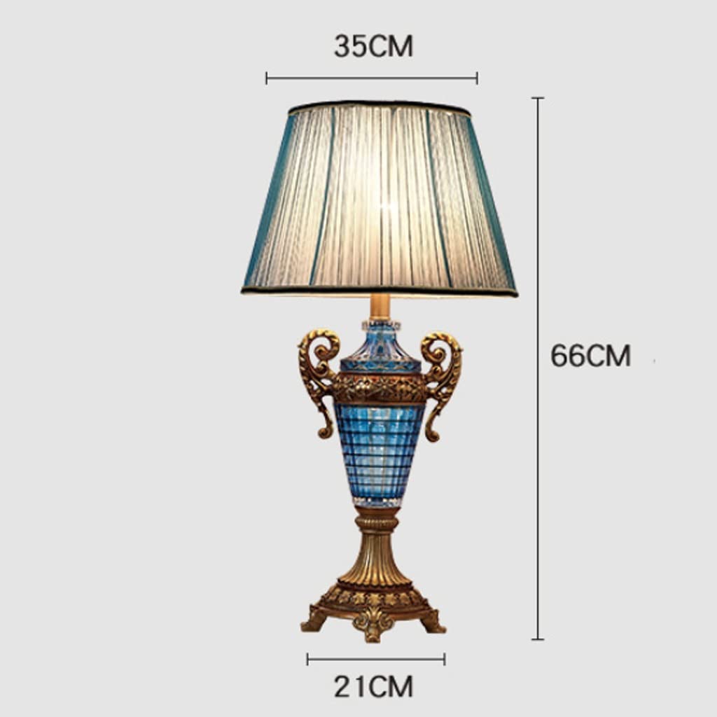 Lampa stołowa w stylu retro, szkło, żywica, dekoracyjne oświetlenie nocne (biały styl)