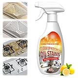 jioijioi Clean Up Kitchen Oil Stains Spray,Kitchen Spray Cleaner,All-Purpose Cleaning Spray for Kitchens,Multi-purpose Oils Stain Cleaner,Clean Up Kitchens Oil Stains (240ml)